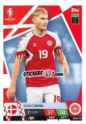 Figurina Jonas Wind - UEFA Euro 2024. Match Attax
 - Topps