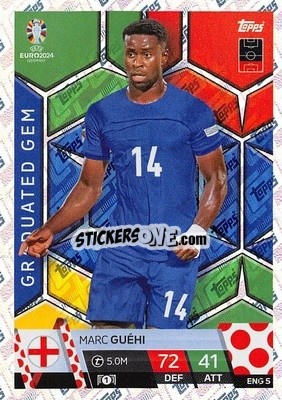 Sticker Marc Guéhi - UEFA Euro 2024. Match Attax
 n. ENG5 - Topps