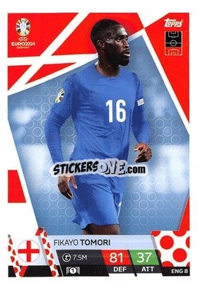 Sticker Fikayo Tomori - UEFA Euro 2024. Match Attax
 n. ENG8 - Topps