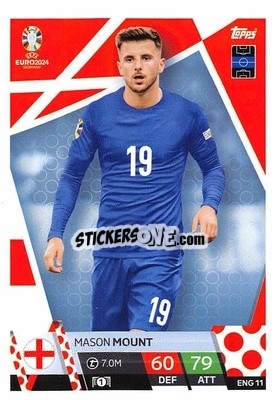 Sticker Mason Mount - UEFA Euro 2024. Match Attax
 n. ENG11 - Topps