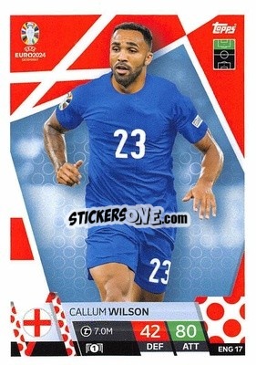 Sticker Callum Wilson - UEFA Euro 2024. Match Attax
 n. ENG17 - Topps