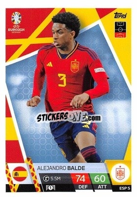 Cromo Alejandro Balde - UEFA Euro 2024. Match Attax
 - Topps