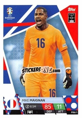 Sticker Mike Maignan - UEFA Euro 2024. Match Attax
 n. FRA1 - Topps