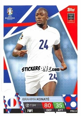 Sticker Ibrahima Konaté - UEFA Euro 2024. Match Attax
 - Topps
