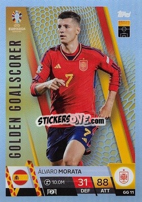 Sticker Álvaro Morata - UEFA Euro 2024. Match Attax
 n. GG11 - Topps
