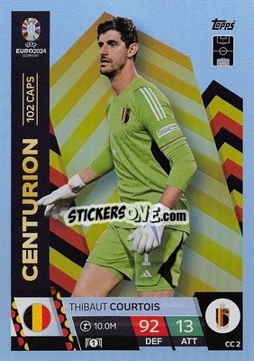 Figurina Thibaut Courtois - UEFA Euro 2024. Match Attax
 - Topps