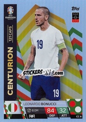 Sticker Leonardo Bonucci - UEFA Euro 2024. Match Attax
 n. CC6 - Topps