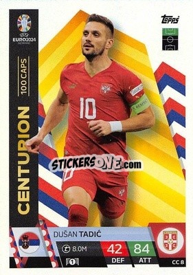 Sticker Dušan Tadić - UEFA Euro 2024. Match Attax
 n. CC8 - Topps