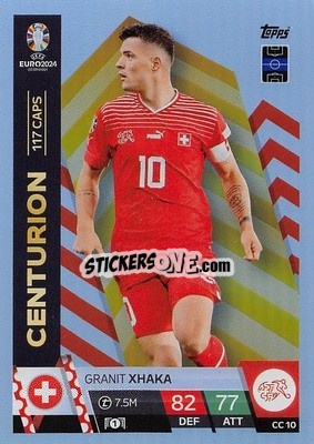 Sticker Granit Xhaka - UEFA Euro 2024. Match Attax
 n. CC10 - Topps