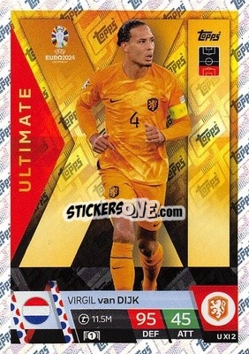 Sticker Virgil van Dijk - UEFA Euro 2024. Match Attax
 n. UXI2 - Topps