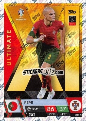 Sticker Pepe - UEFA Euro 2024. Match Attax
 n. UXI3 - Topps