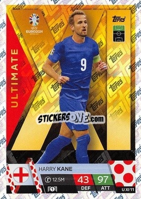 Sticker Harry Kane - UEFA Euro 2024. Match Attax
 n. UXI11 - Topps