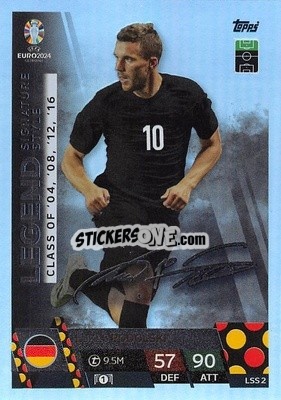 Sticker Lukas Podolski - UEFA Euro 2024. Match Attax
 - Topps