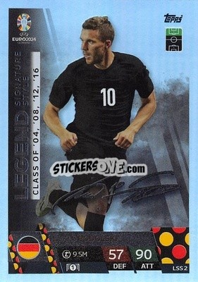 Sticker Lukas Podolski - UEFA Euro 2024. Match Attax
 n. LSS2 - Topps