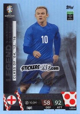 Sticker Wayne Rooney - UEFA Euro 2024. Match Attax
 - Topps