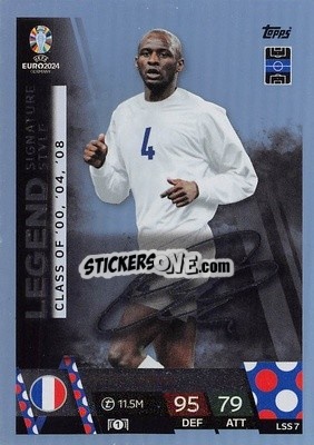 Sticker Patrick Vieira - UEFA Euro 2024. Match Attax
 n. LSS7 - Topps