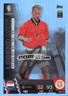Sticker Dennis Bergkamp - UEFA Euro 2024. Match Attax
 n. LSS13 - Topps