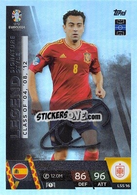 Sticker Xavi - UEFA Euro 2024. Match Attax
 n. LSS16 - Topps