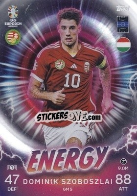 Sticker Dominik Szoboszlai - UEFA Euro 2024. Match Attax
 n. GM5 - Topps