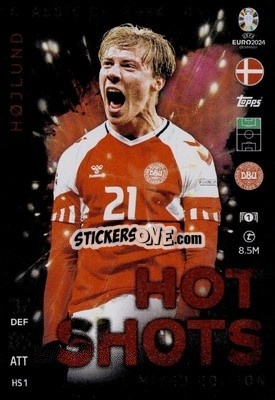 Cromo Rasmus Højlund - UEFA Euro 2024. Match Attax
 - Topps