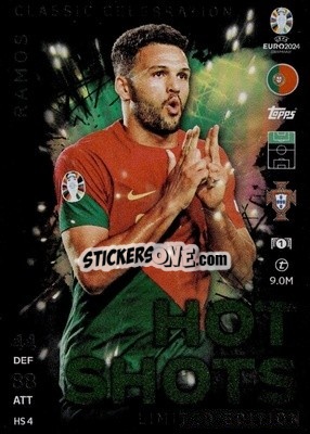 Sticker Gonçalo Ramos - UEFA Euro 2024. Match Attax
 n. HSLE4 - Topps