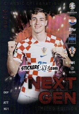 Sticker Luka Sučić - UEFA Euro 2024. Match Attax
 - Topps