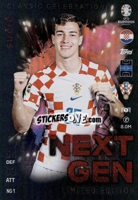 Sticker Luka Sučić - UEFA Euro 2024. Match Attax
 n. NGLE1 - Topps