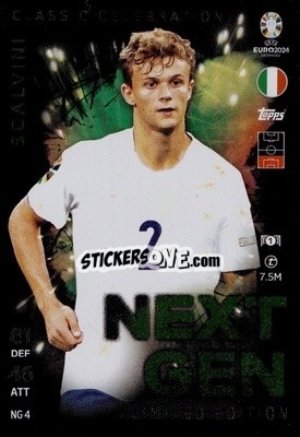Sticker Giorgio Scalvini - UEFA Euro 2024. Match Attax
 n. NGLE4 - Topps