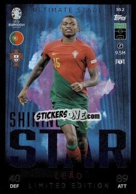 Sticker Rafael Leão - UEFA Euro 2024. Match Attax
 n. SSLE2 - Topps