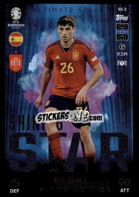 Sticker Pedri - UEFA Euro 2024. Match Attax
 n. SSLE3 - Topps