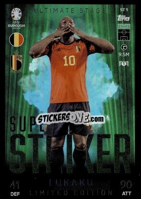Sticker Romelu Lukaku - UEFA Euro 2024. Match Attax
 n. STLE1 - Topps