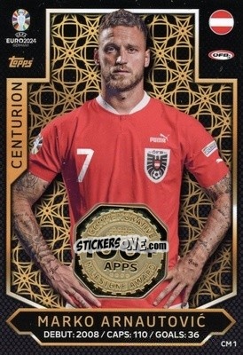 Sticker Marko Arnautović - UEFA Euro 2024. Match Attax
 n. CM1 - Topps