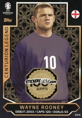 Sticker Wayne Rooney - UEFA Euro 2024. Match Attax
 n. CM5 - Topps