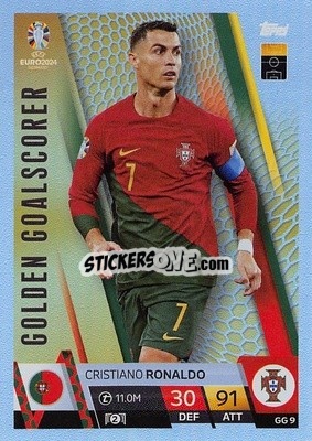 Sticker Cristiano Ronaldo - UEFA Euro 2024. Match Attax
 n. GG9 - Topps