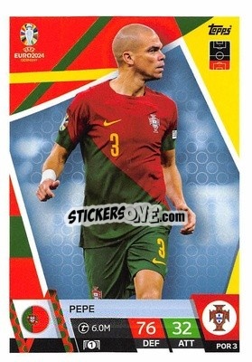 Sticker Pepe - UEFA Euro 2024. Match Attax
 n. POR3 - Topps