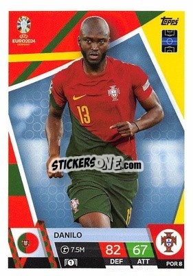 Sticker Danilo - UEFA Euro 2024. Match Attax
 n. POR8 - Topps