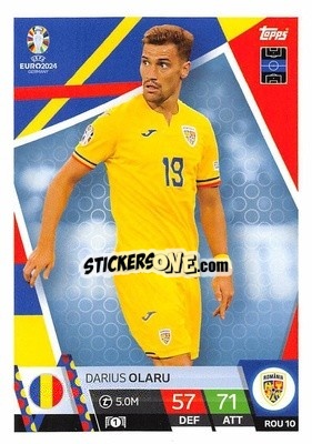 Sticker Darius Olaru - UEFA Euro 2024. Match Attax
 n. ROM10 - Topps