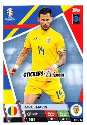 Sticker Marius Marin - UEFA Euro 2024. Match Attax
 n. ROM12 - Topps