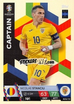 Sticker Nicolae Stanciu - UEFA Euro 2024. Match Attax
 n. ROM13 - Topps