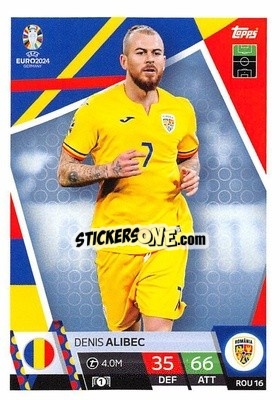 Sticker Denis Alibec - UEFA Euro 2024. Match Attax
 n. ROM16 - Topps