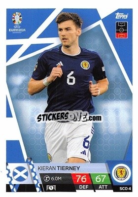 Sticker Kieran Tierney - UEFA Euro 2024. Match Attax
 n. SCO4 - Topps
