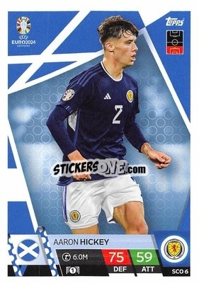 Sticker Aaron Hickey - UEFA Euro 2024. Match Attax
 - Topps