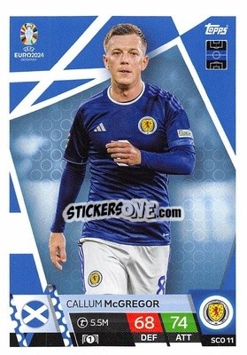 Sticker Callum McGregor - UEFA Euro 2024. Match Attax
 n. SCO11 - Topps