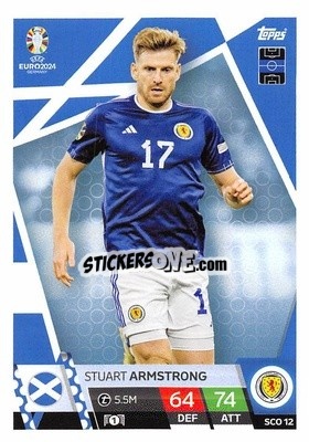 Sticker Stuart Armstrong - UEFA Euro 2024. Match Attax
 n. SCO12 - Topps