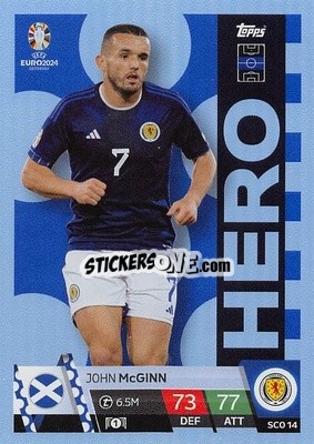 Sticker John McGinn - UEFA Euro 2024. Match Attax
 n. SCO14 - Topps