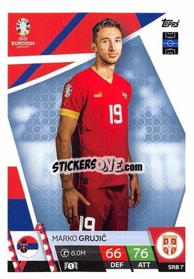 Sticker Marko Grujić - UEFA Euro 2024. Match Attax
 - Topps
