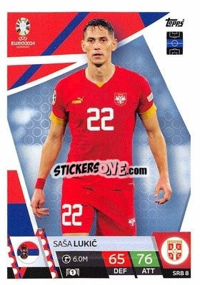 Sticker Saša Lukić - UEFA Euro 2024. Match Attax
 - Topps