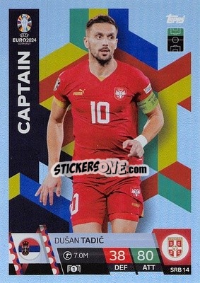 Sticker Dušan Tadić - UEFA Euro 2024. Match Attax
 - Topps