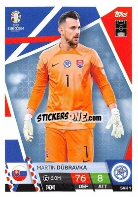 Sticker Martin Dúbravka - UEFA Euro 2024. Match Attax
 n. SVK1 - Topps