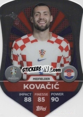 Sticker Mateo Kovačić - UEFA Euro 2024. Match Attax
 n. SC2 - Topps